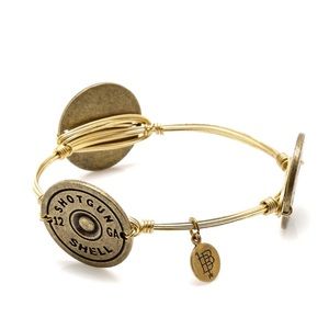 🎉🆕 GOLD AUTHENTIC SHOTGUN SHELL BANGLE BRACELET